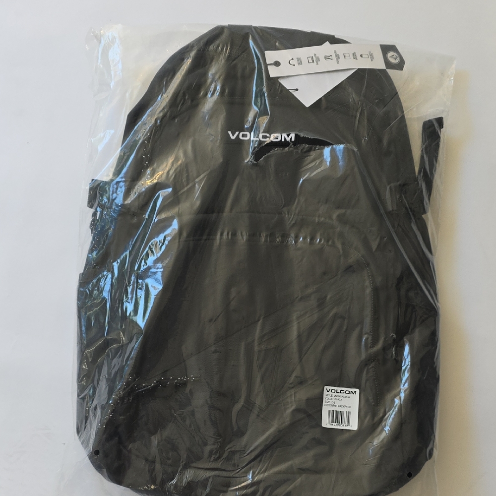 NWT Men's Volcom Stone Black Backpack